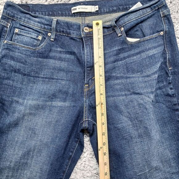 Levi 515 Boot Cut Red Tab Strech Denim Jeans/ Pant Woman's size 16 - Picture 10 of 15